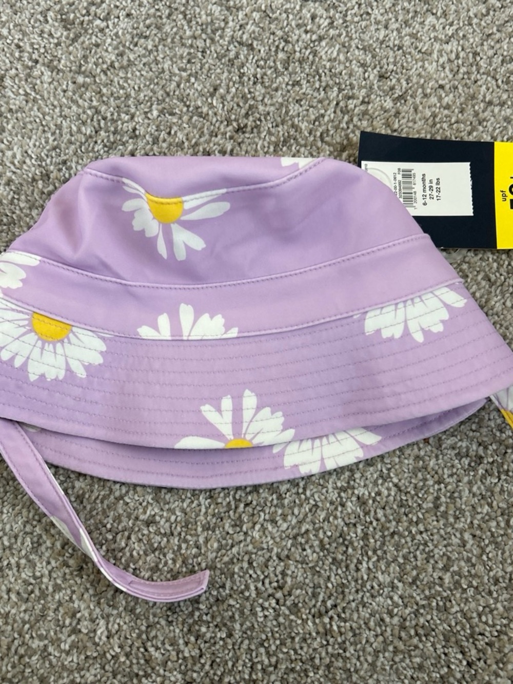 BabyGap 6-12m Lilac Daisy Bucket Hat
